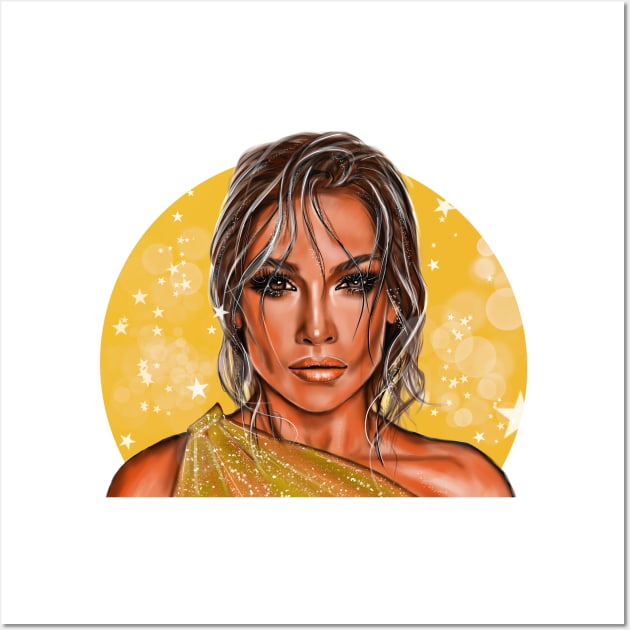 Jennifer Lopez Wall Art by Svetlana Pelin